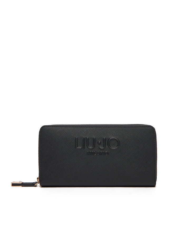 Liu Jo Великий жіночий гаманець Liu Jo Ecs Xl Zip Around AF5170 E0087 Чорний