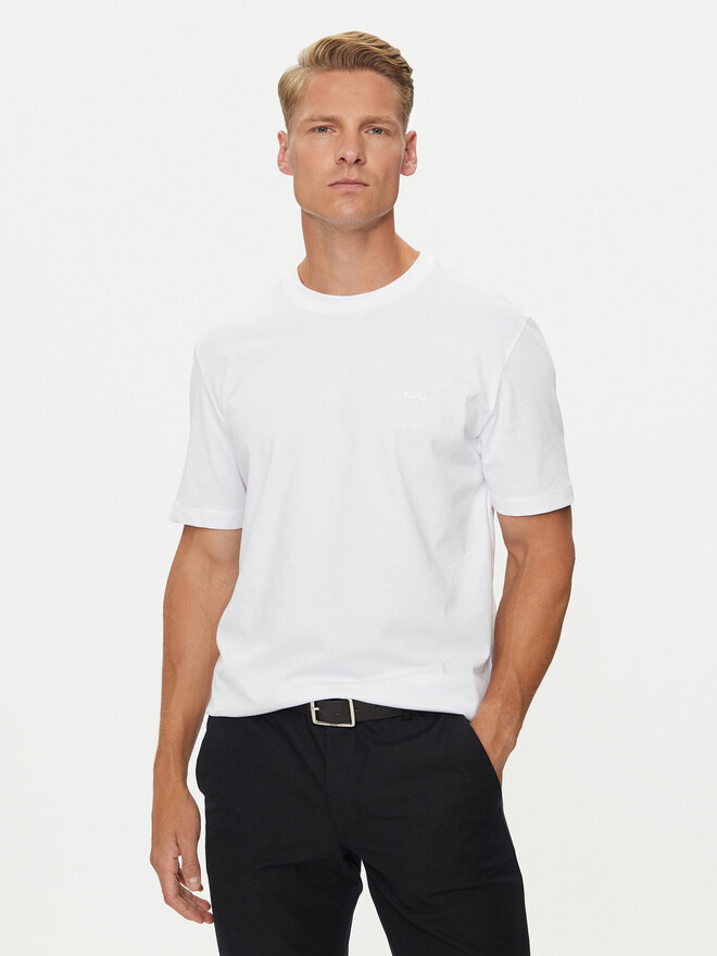 BOSS BOSS Camiseta Thompson 01 50468347 Blanco Regular Fit
