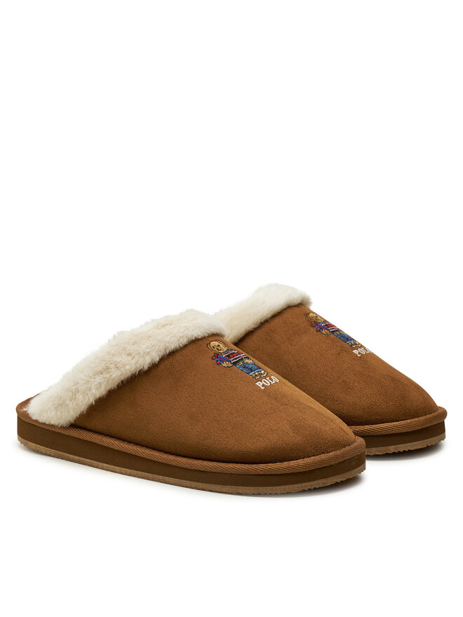 Polo Ralph Lauren Тапочки Polo Ralph Lauren Slipper Wsw 842957050001 Коричневий