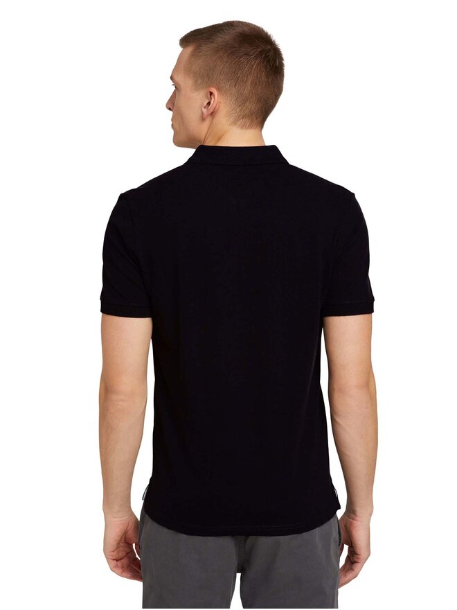 Tom Tailor Tom Tailor Polo marškinėliai 1027713 Juoda Regular Fit