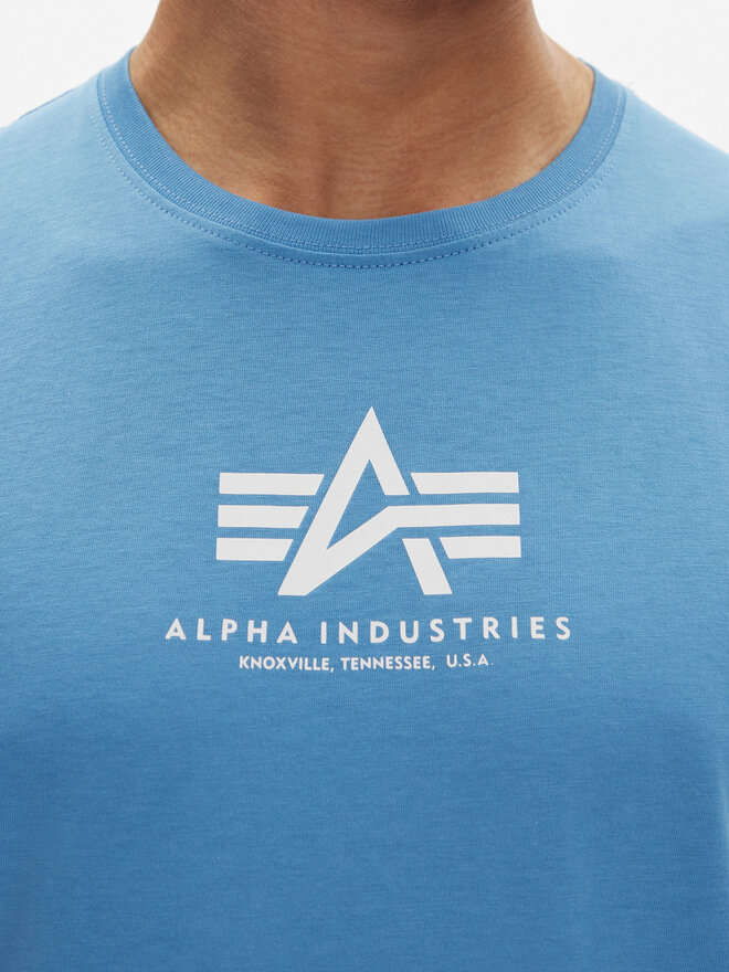 Alpha Industries Alpha Industries Marškinėliai Basic 118533 Mėlyna Regular Fit