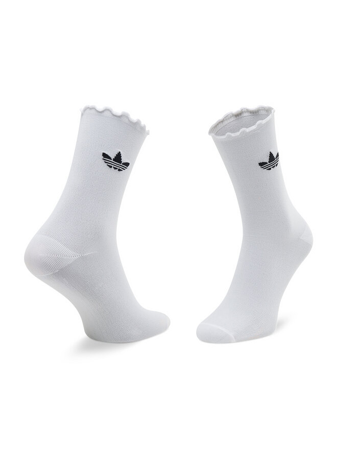adidas Довгі шкарпетки adidas Ruffle Crw 2Pp HC9532 Чорний