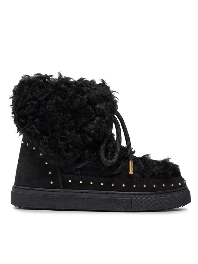 Inuikii Snehule Inuikii Long Curly 75202-051 Čierna