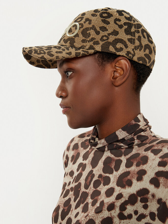 Liu Jo Kšiltovka Liu Jo Baseball Animalier J 2A5014 T6087 Hnědá