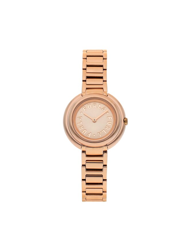 Furla Zegarek Furla Icon Shape WW00033-MT0000-1G000-1-008-20-CN-W Różowe złoto