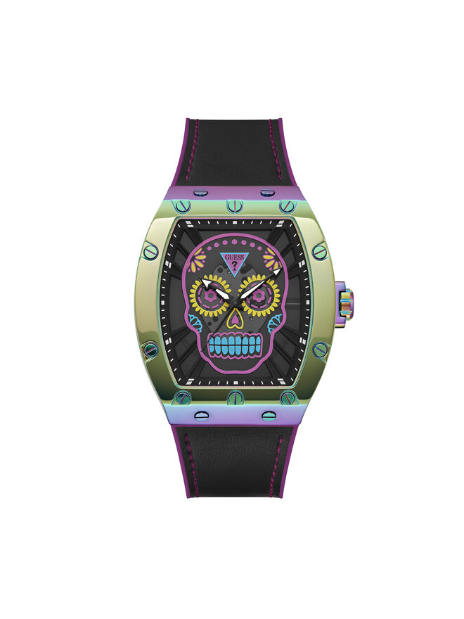 Guess Zegarek Guess Day of The Dead Santa Muerte GW0506G2 Czarny