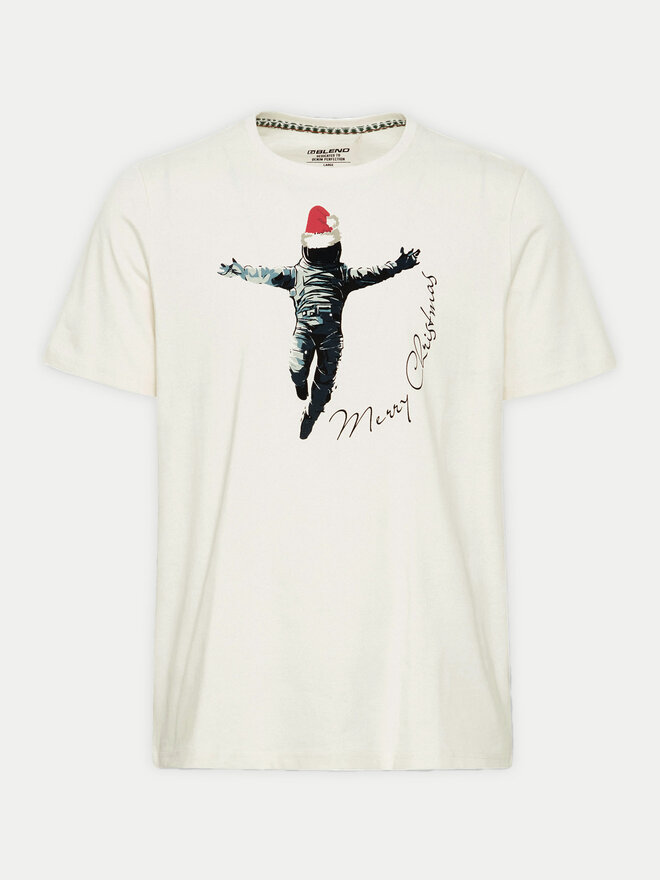 Blend Blend T-Shirt 20717591 Écru Regular Fit