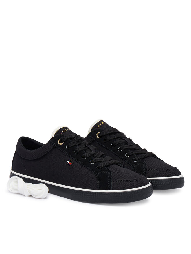 Tommy Hilfiger Sneakers aus Stoff Tommy Hilfiger Th Low FW0FW09390 Schwarz