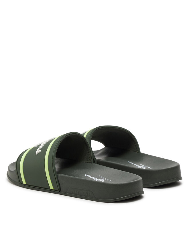 Pepe Jeans Παντόφλες Pepe Jeans Slider Logo B PBS70054 Χακί