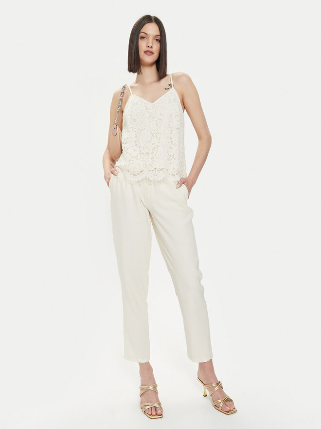 YAS YAS Top Perla 26032812 Écru Regular Fit