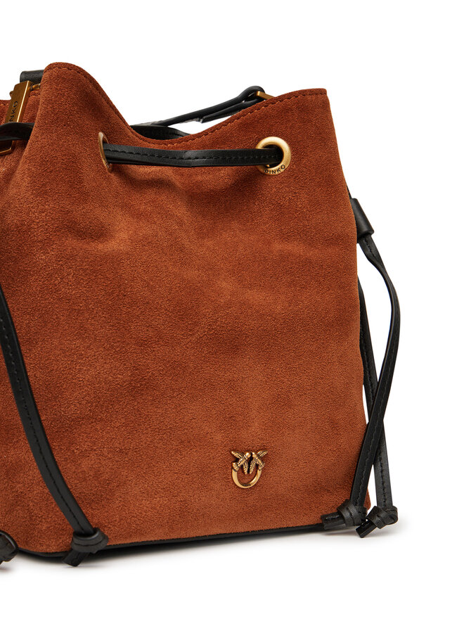 PINKO Kabelka PINKO Secchiello Mini PE 25 PLTT 104303 A2CC Hnědá