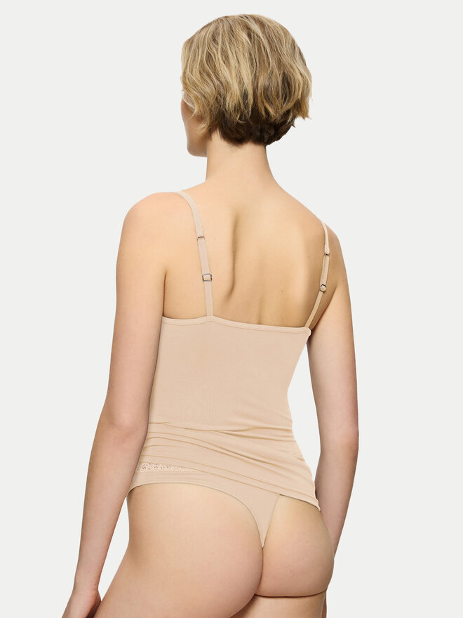 Triumph Triumph Marškinėliai Feel Of Modal 10221654 Smėlio Slim Fit