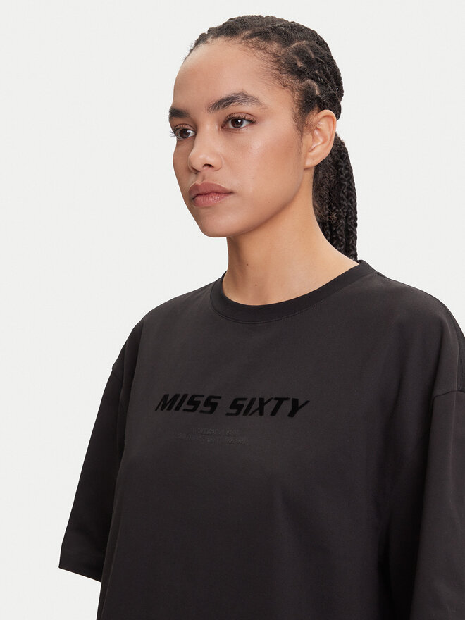 Miss Sixty Miss Sixty T-Shirt 6S2SJ76100 Μαύρο Oversize