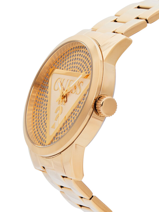 Guess Годинник Guess Badge GW0915G1 Золотий
