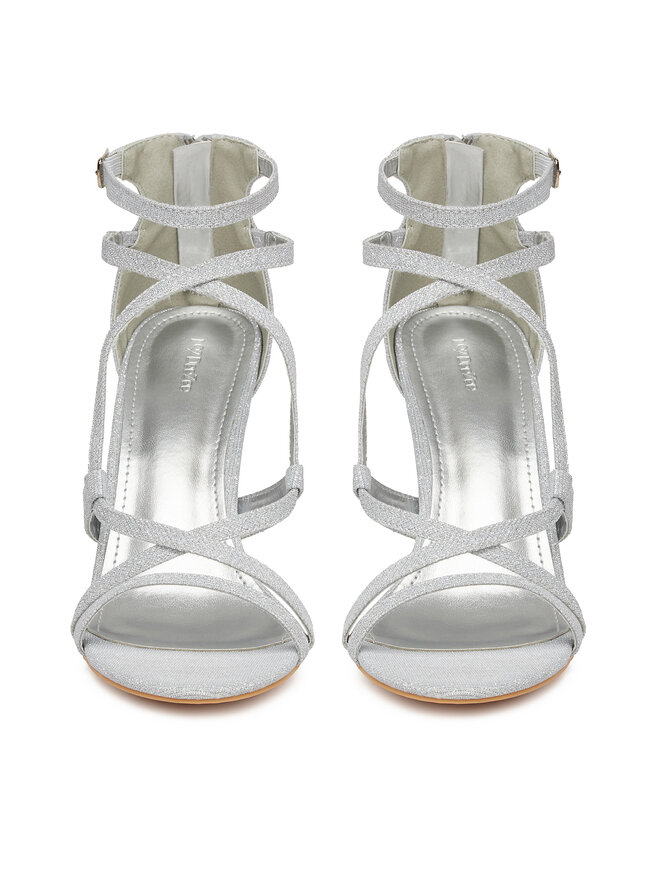 DeeZee Sandale DeeZee F89725-88 Srebrna