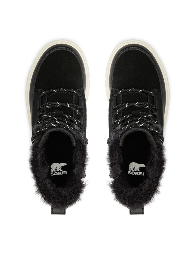 Sorel Μπότες Χιονιού Sorel Youth Explorer III Lace Wp 2088511010 Μαύρο