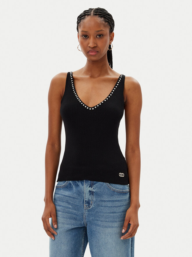 MET MET Τοπ M10 288MG Μαύρο Regular Fit