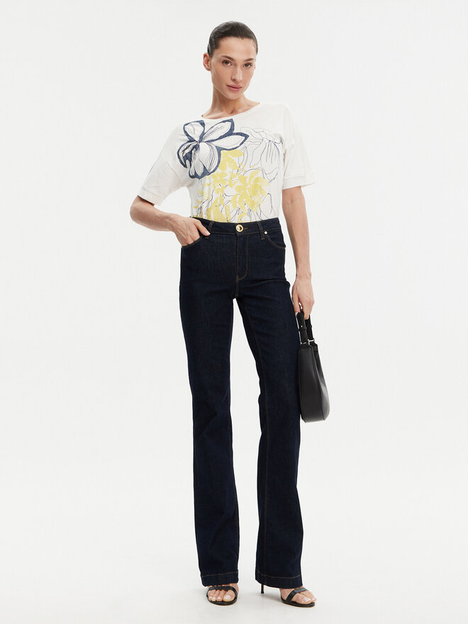 Olsen Olsen Футболка 11105007 Білий Relaxed Fit