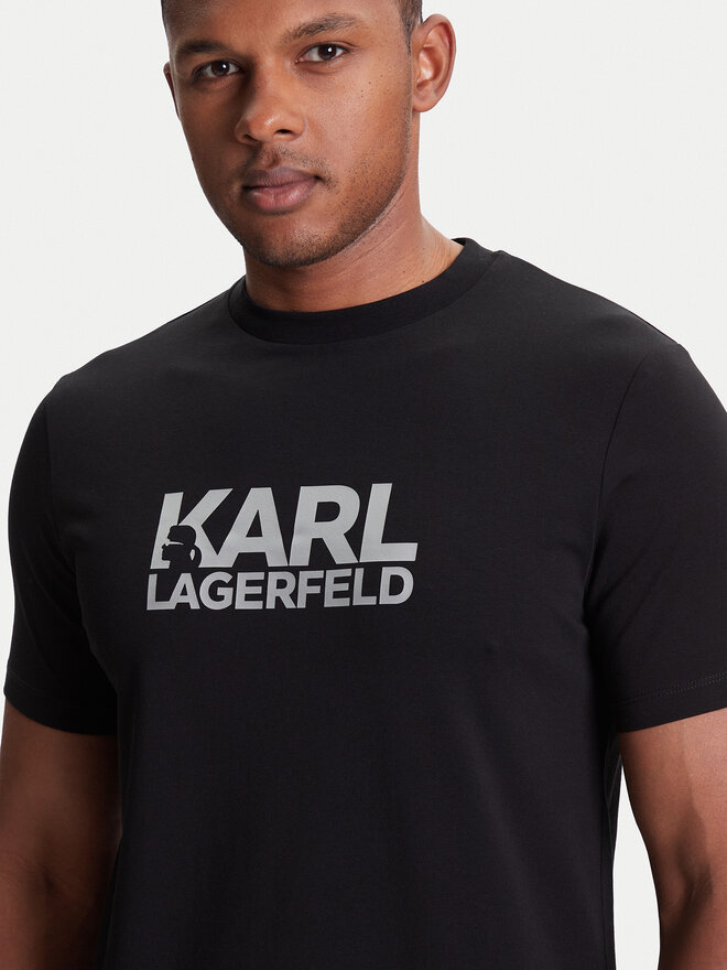 KARL LAGERFELD KARL LAGERFELD T-Shirt 755087 553235 Schwarz Regular Fit