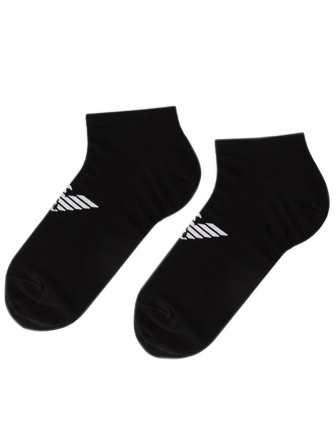 Emporio Armani Súprava 3 párov nízkych členkových ponožiek Emporio Armani 300008 9A234 21320 Čierna