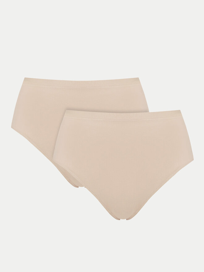 Triumph Triumph 2er-Set klassische Damenslips mit hoher Taille Sense Of Modal 10224762 Beige