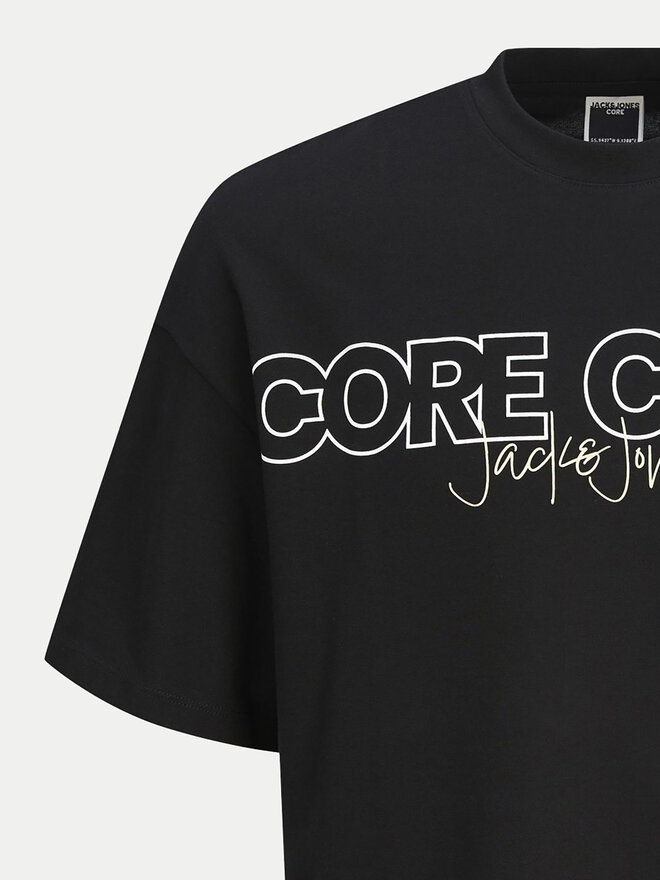 Jack&Jones Junior Jack&Jones Junior T-Shirt Concept Text 12263245 Μαύρο Relaxed Fit