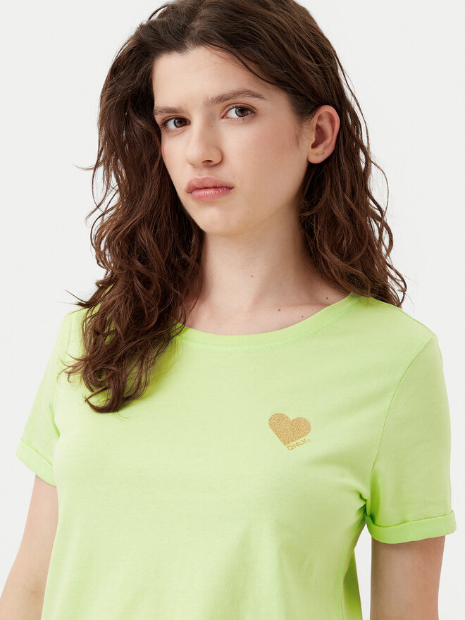 ONLY ONLY Marškinėliai Kita 15244714 Žalia Regular Fit