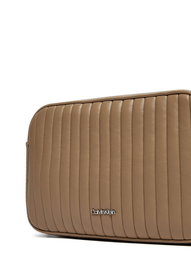 Calvin Klein Handtasche Calvin Klein Mini Line Quilt Camera Bag K60K613078 Grau