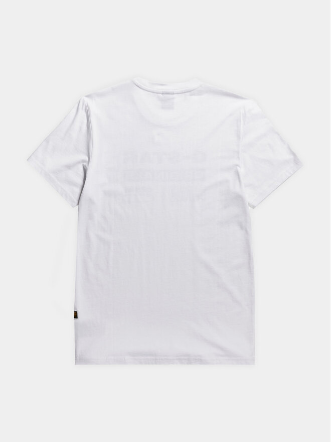 G-Star Raw G-Star Raw Marškinėliai Distressed D24420-336 Balta Slim Fit