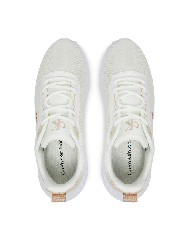 Calvin Klein Jeans Sportcipők Calvin Klein Jeans Eva Runner L-Up Mix Mesh Logo Ck YW0YW01851 Fehér