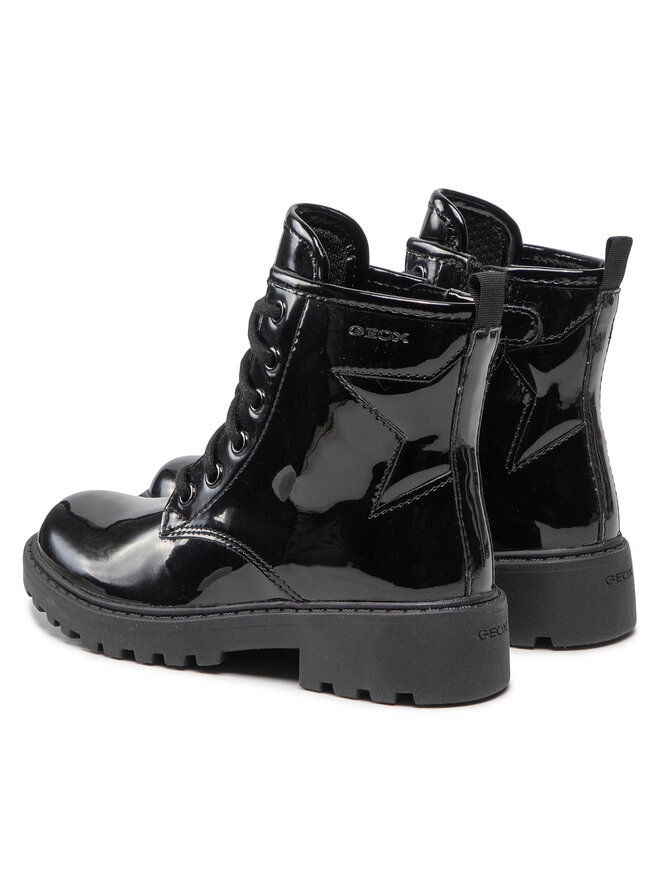 Geox Schnürstiefeletten Geox J Casey G. G J9420G 000HH C9999 S Schwarz