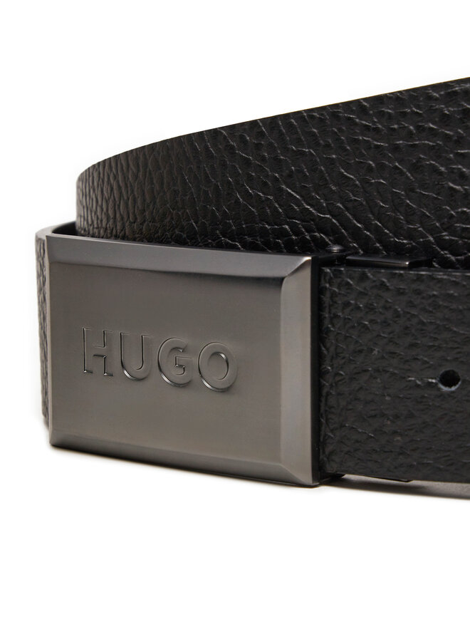 HUGO Ζώνη Ανδρική Hugo Garlond 50522605 Μαύρο