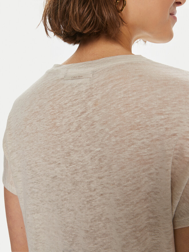 Calvin Klein Calvin Klein Camiseta K20K207260 Beis Relaxed Fit