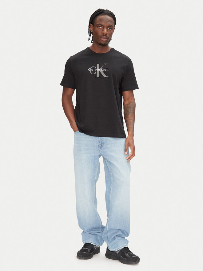 Calvin Klein Jeans Calvin Klein Jeans Camiseta Hero Monologo LV04RB862G Negro Regular Fit