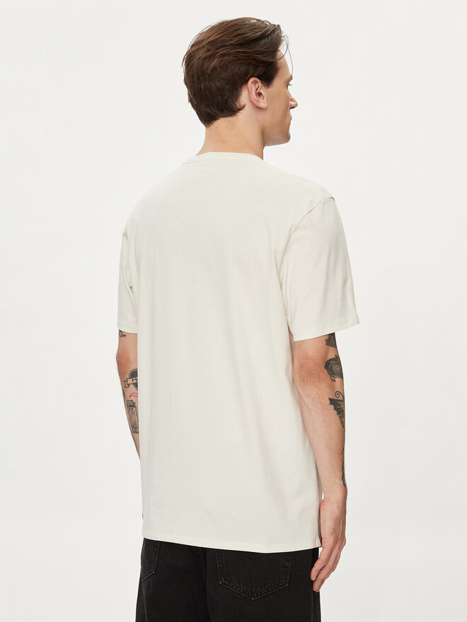 Wrangler Wrangler Camiseta Sign Off 112351234 Écru Regular Fit