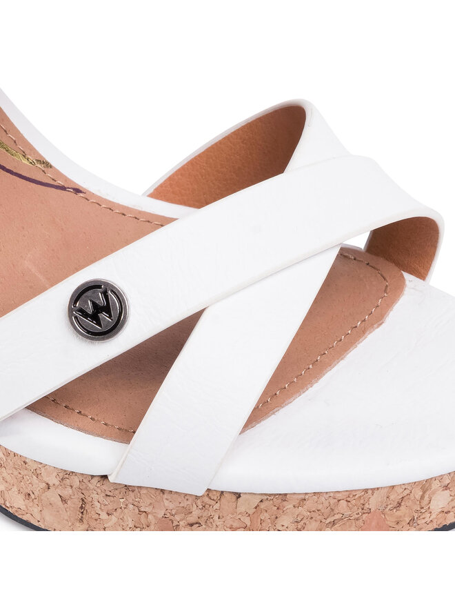 Wrangler Sandále Wrangler Ribbon Blondie WL01561A Biela