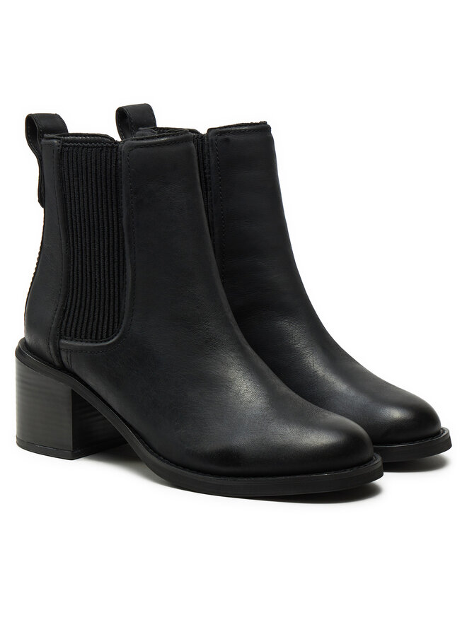 Clarks Μποτάκια Clarks Chamberly Top 26179551 Μαύρο