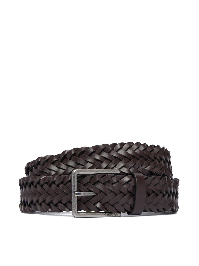 Calvin Klein Gürtel Calvin Klein Warmth Buckle Woven 35Mm Fixed - LV04D7061G Dunkelbraun