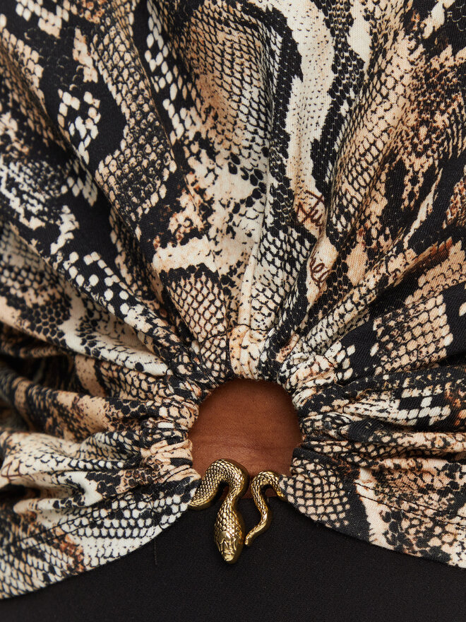 Just Cavalli Just Cavalli T-Shirt 78PAHE01 Καφέ Regular Fit