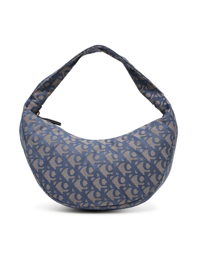 Calvin Klein Handtasche Calvin Klein Ckj Monogram Pinched Medium Shou LV04F3206G Blau