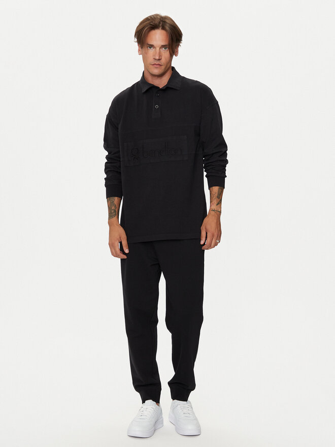 United Colors Of Benetton United Colors Of Benetton Polo 3G9WU3020 Μαύρο Regular Fit