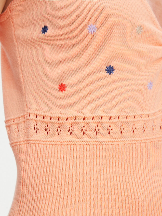 United Colors Of Benetton United Colors Of Benetton Marškinėliai 10C1EH01A Oranžinė Regular Fit