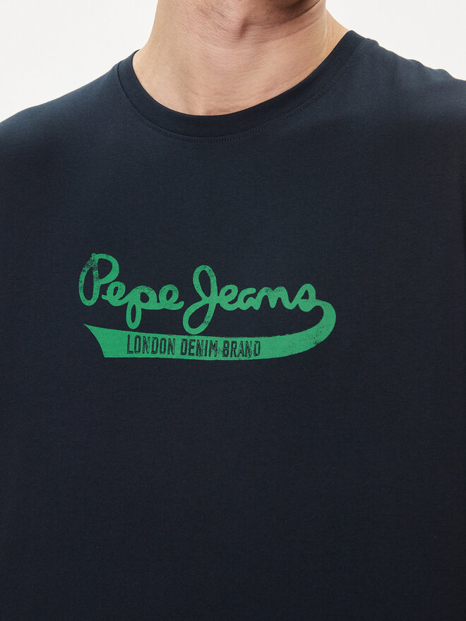 Pepe Jeans Pepe Jeans Póló Claude PM509390 Sötétkék Regular Fit