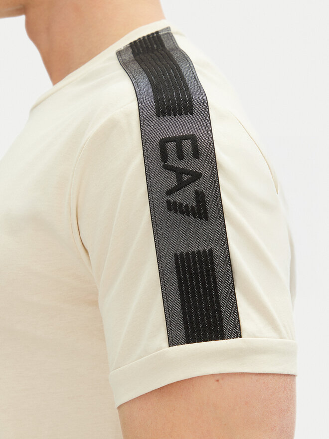 EA7 Emporio Armani EA7 Emporio Armani Camiseta 7M000138 AF10375 U1079 Écru Regular Fit