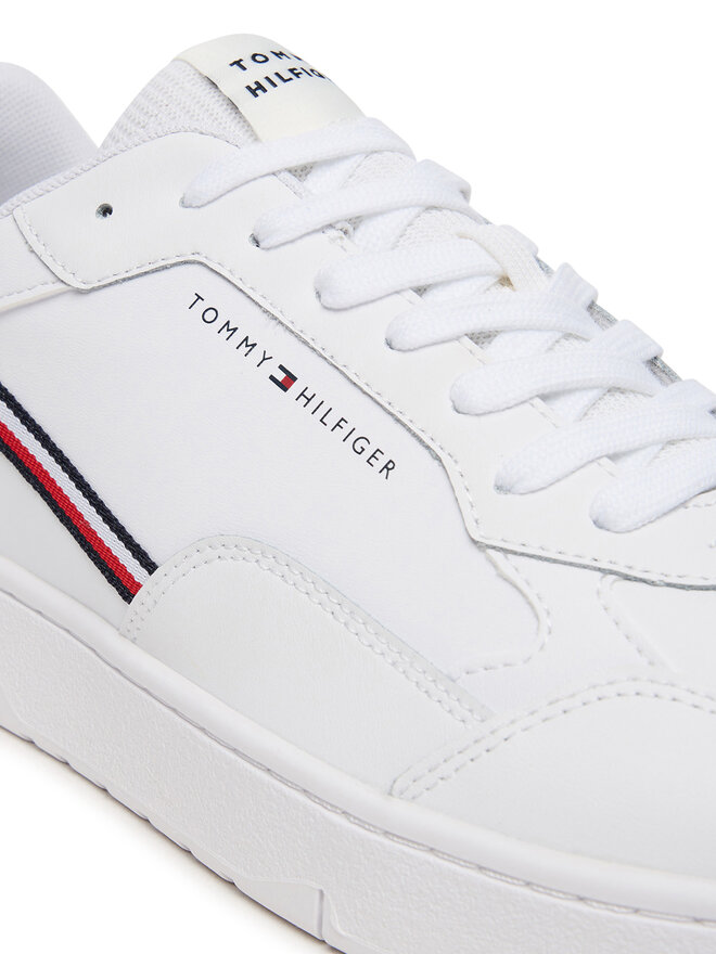 Tommy Hilfiger Αθλητικά Tommy Hilfiger Th Basket Core Stripes FM0FM05631 Λευκό
