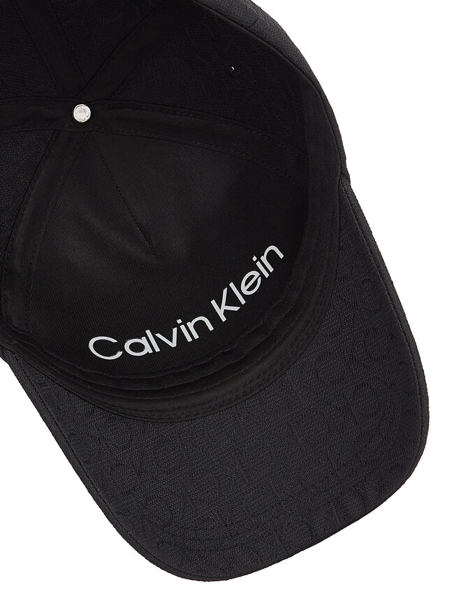 Calvin Klein Καπέλο Jockey Calvin Klein Monogram Jacquard Cap K60K612871 Μαύρο