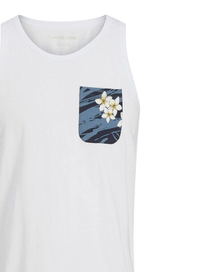 Jack&Jones Jack&Jones Tank top Hawaii 12269321 Λευκό Standard Fit