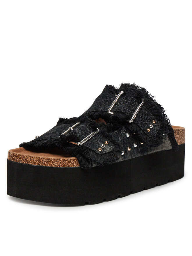 DeeZee Pantoletten DeeZee LB-P1748 Schwarz