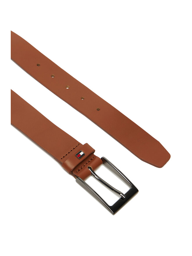 Tommy Hilfiger Cinturón para hombre Tommy Hilfiger Layton 3.5 Ext AM0AM13016 Marrón