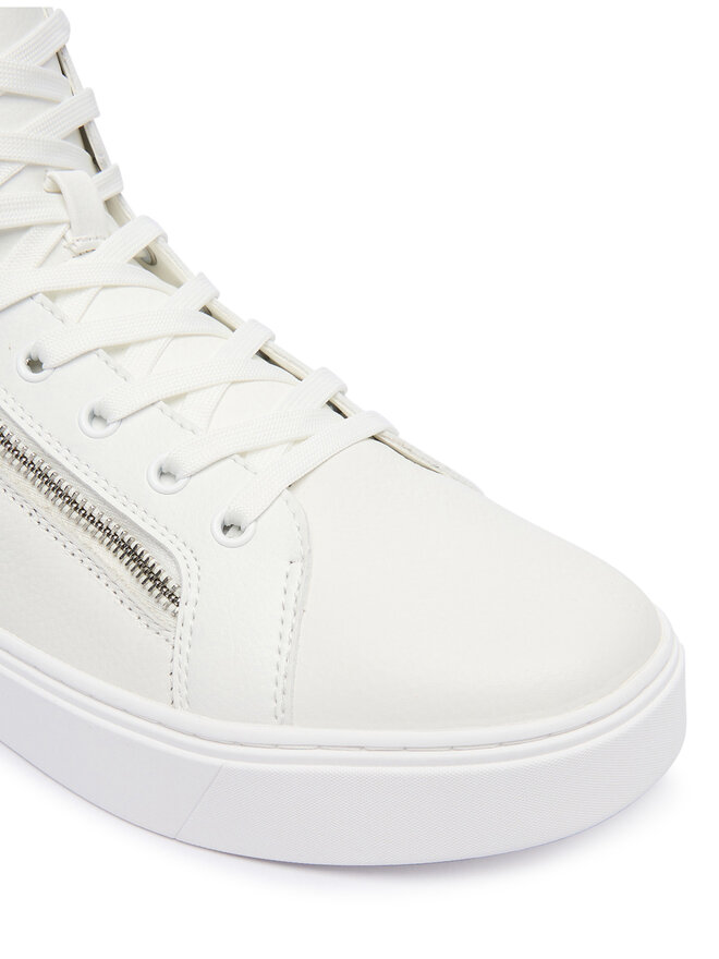 Calvin Klein Zapatillas Calvin Klein Classic Cup Mid Laceup Zip Lth YM0YM01428 Blanco